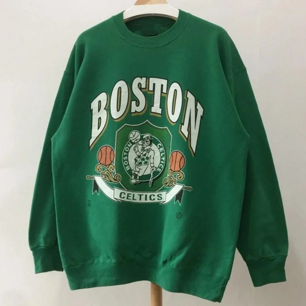 Vintage 90s Boston Celtics Basketball Crewneck -Never Worn